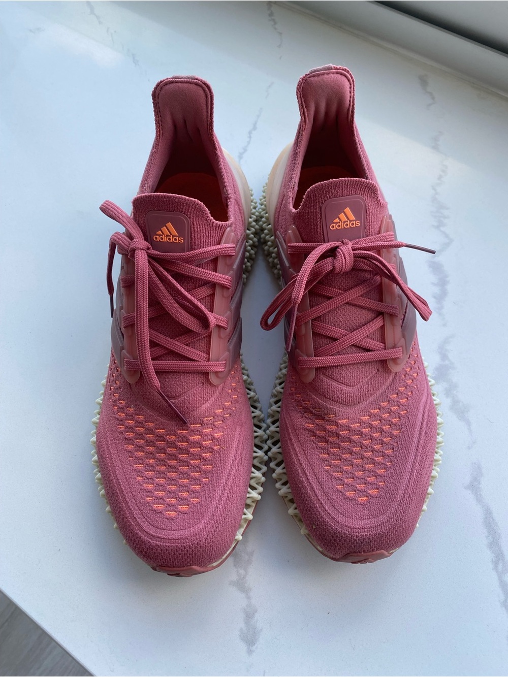 Adidas Ultraboost Pink Knit Sneakers